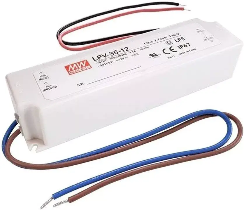 Tápegység MEAN WELL LPV-35-12, 12V, 35W, IP67 Outlet