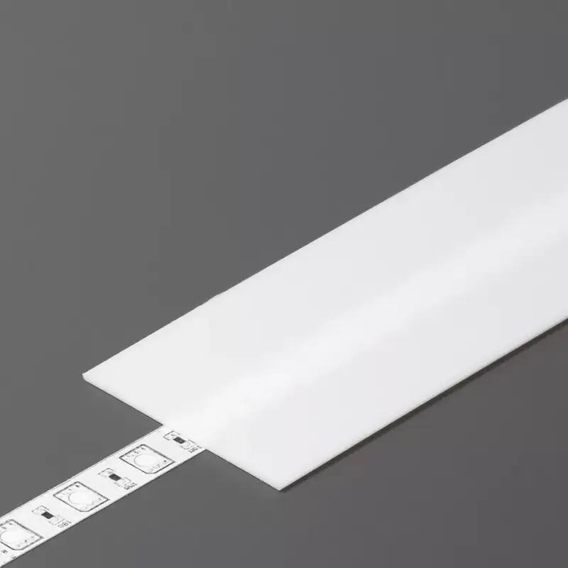 Utolsó esély StrongLumio takaróprofil Flat LED profilhoz befűzős tejfehér 2m
