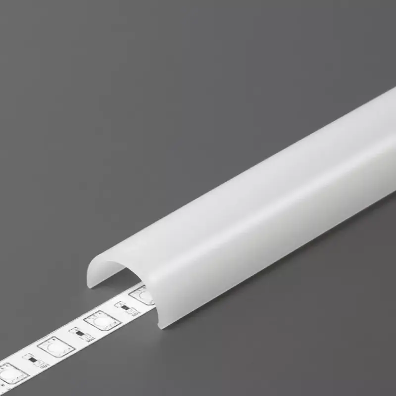Árcsökkenés StrongLumio takaróprofilUni/Arc LED profilhoz félkör tejfehér 2m