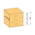 Szuper ajánlat K-BBP kontejner 740mm typ 6/ver. 4 (kov.zás.,celo výs.,dotah, tlumení)