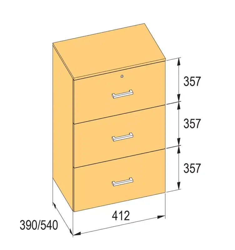 K-BBP R3 típusú irattartó szekrény belső szélességéhez 412 mm / 540 mm, magasság Nézd meg most