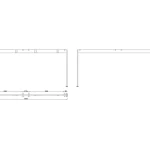 Prémium MILADESIGN lábazat Mobilar M6216 fekete