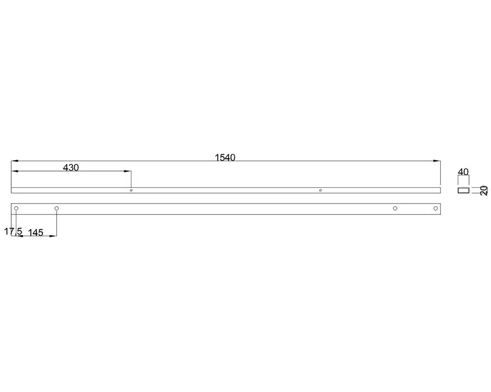 Kiárusítás MILADESIGN csatorna Linear LN1604 ezüst