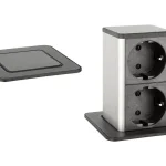 StrongPower PowerUp konnektor, 2x230V, Fekete, Schuko Végkiárusítás