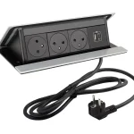 Vásárlói kedvenc LEGRAND PopUp, 3x230V, 1x USB A/C, eloxált alumínium
