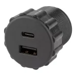 StrongPower USB töltő, 2 x töltő kimenet, 35 mm átmérőjű, fekete Vedd meg most