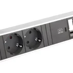 Végkiárusítás BACHMANN 916.507 zásuvková jednotka 2x 230V schuko+ USB C+ 1x volný modul