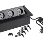 StrongPower Elektromos konnetor 3x 230V, fekete, FR Rendeld meg most