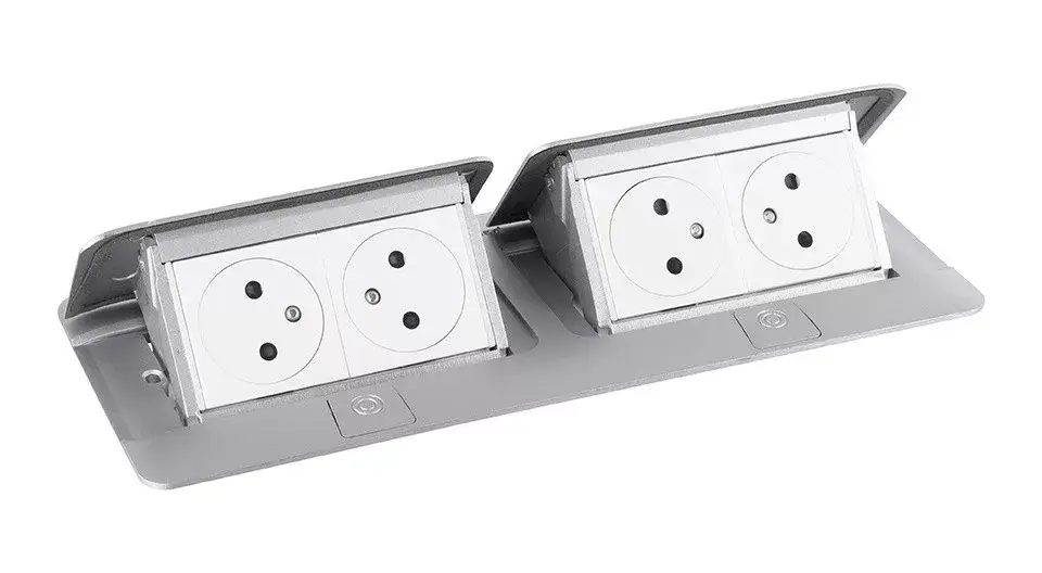 LEGRAND Pop-up dupla, 4x 230V, alumínium Akciós ár