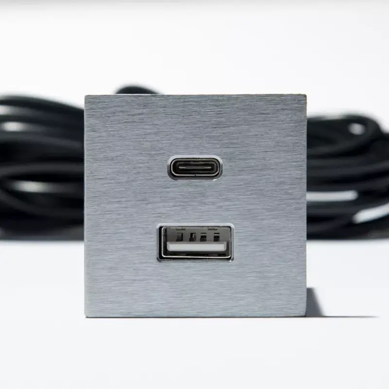 VersaPick, 1x USB A/C, négyzet alakú, rozsdamentes acél Ajánlat
