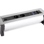 Nézd meg most VersaTurn 2x 230V, 1x USB A/C 5V, 1x RJ45, HDMI, nemesacél felület