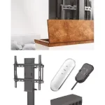 Televíziós emelés elektromos,650 tipusu, 570 - 1220 mm, fekete Outlet