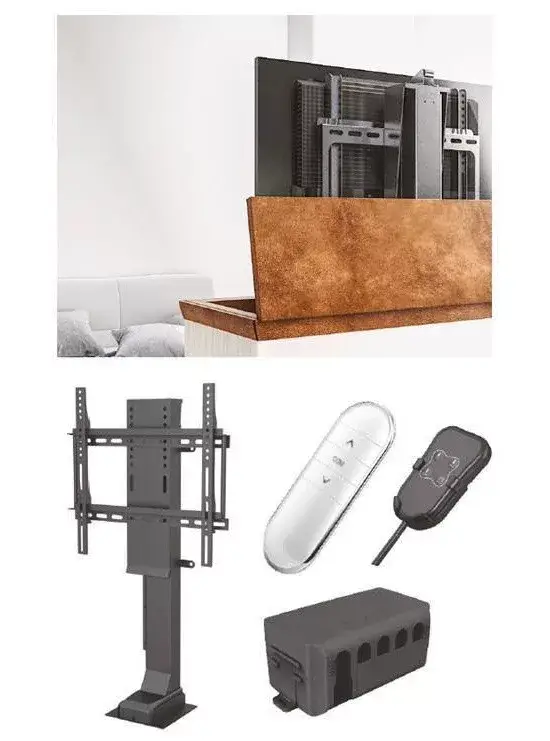 Televíziós emelés elektromos,650 tipusu, 570 - 1220 mm, fekete Outlet