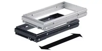 Végkiárusítás HETTICH 1084130 keret függeszthető irattartókra állíth.szél.,fekete,1032-1204 mm