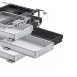 Vásárlói kedvenc HETTICH 9111129 konténer szett 392/530 mm fekete