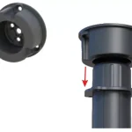 Biztonságos fizetés Příruba pro opěrnou nohu postelového středového nosníku +25mm