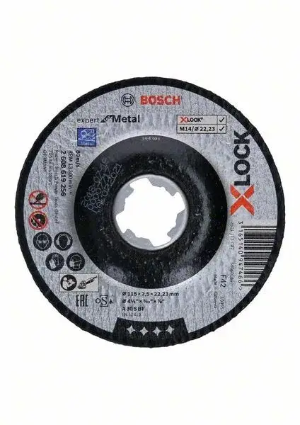 BOSCH 2608619256 X-LOCK profilovaný řezný kotouč Expert for Metal, 115 × 2,5 mm Gyors szállítás