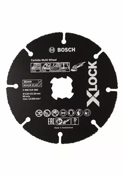 Vásárlói kedvenc BOSCH 2608901193 X-LOCK víceúčelový řezný kotouč Carbide Multi Wheel, 125 mm