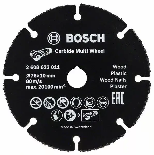 BOSCH 2608901196 Řezný kotouč Carbide Multi Wheel, 76 mm Kedvezményes ár