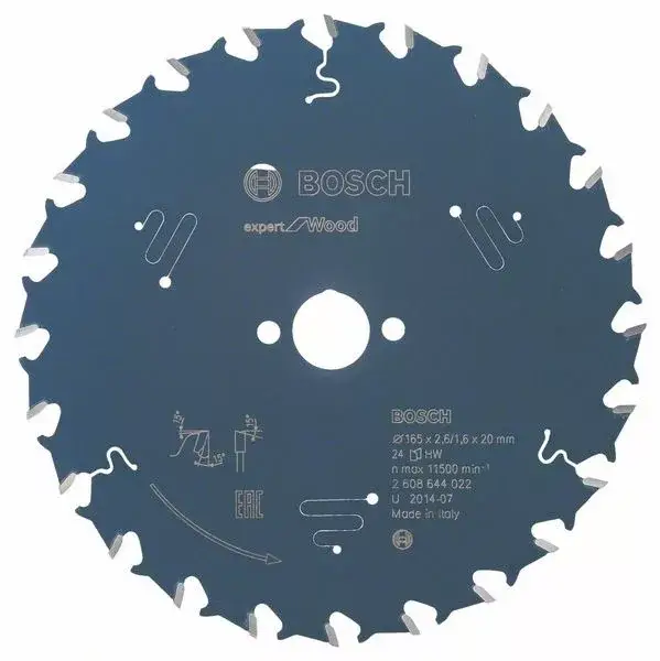 BOSCH 2608644022 Pilový kotouč Expert for Wood 165 x 20 x 2,6 mm, 24 Népszerű