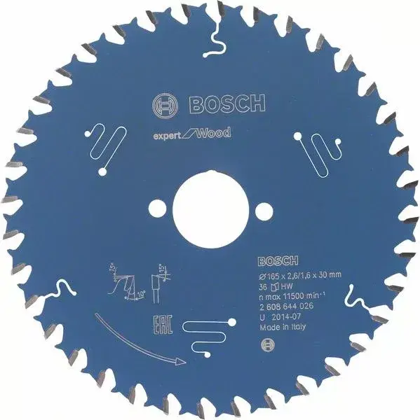 BOSCH 2608644026 Pilový kotouč Expert for Wood 165 x 30 x 2,6 mm, 36 Árcsökkenés