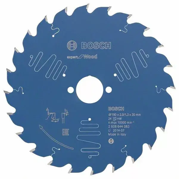 BOSCH 2608644083 Pilový kotouč Expert for Wood 190 x 30 x 2,0 mm, 24 Akció