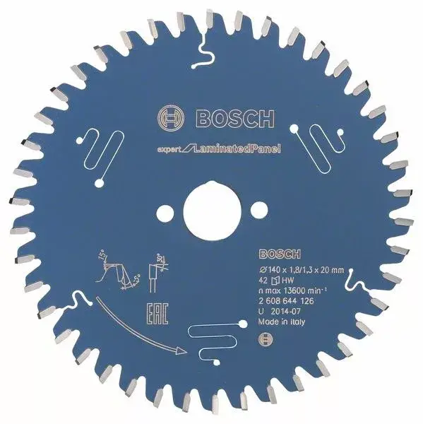 BOSCH 2608644126 Pilový kotouč Expert for Laminated Panel 140 x 20 x 1,8 mm, 42 Prémium