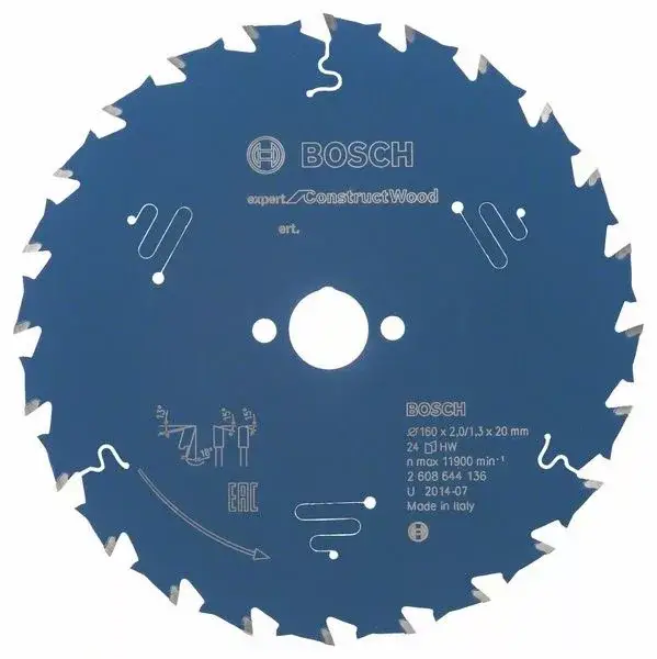 BOSCH 2608644136 Pilový kotouč Expert for Construct Wood 160 x 20 x 2,0 mm, 24 Alacsony ár