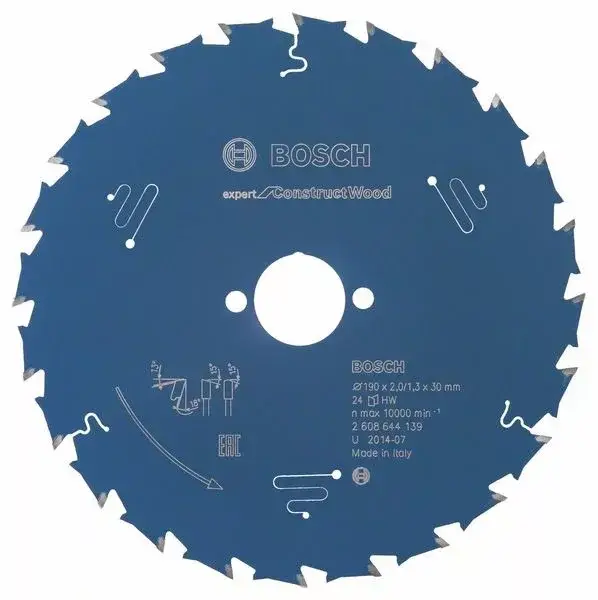 Akciós ár BOSCH 2608644139 Pilový kotouč Expert for Construct Wood 190 x 30 x 2,0 mm, 24