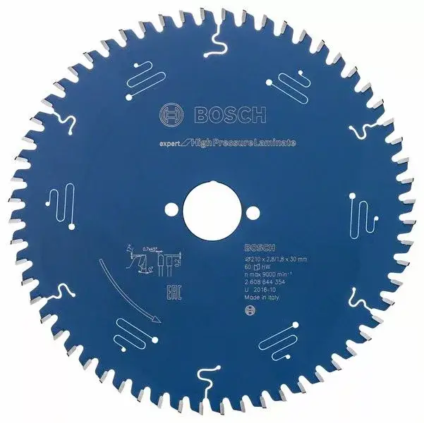 Kihagyhatatlan ajánlat BOSCH 2608644354 Pilový kotouč Expert for High Pressure Laminate 210x30 mm, 60