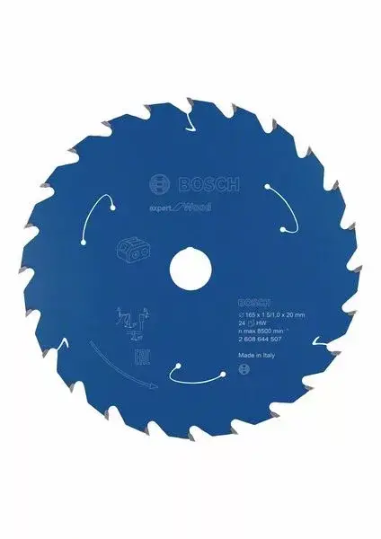 BOSCH 2608644507 Pilový kotouč Expert for Wood pro AKU pily 165×1,5/1×20mm, 24 Legkelendőbb