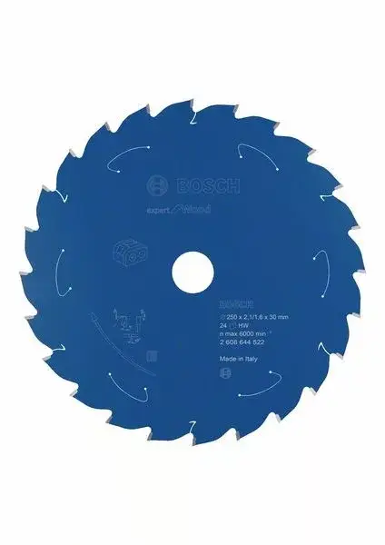 Korlátozott ajánlat BOSCH 2608644522 Pilový kotouč Expert for Wood pro AKU pily 250×2,1/1,6×30mm, 24