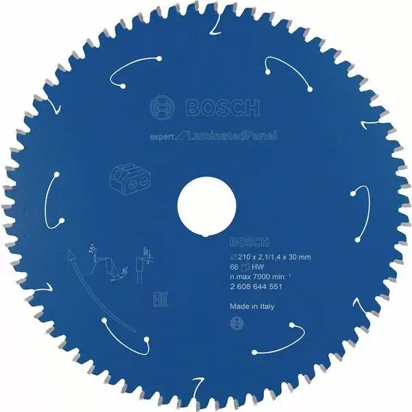 Ne maradj le BOSCH 2608644551 Pilový kotouč Expert for LaminatedPanel - AKU 210×2,1×30mm, 66