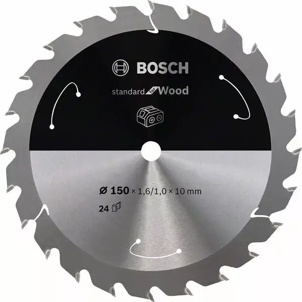 BOSCH 2608837673 Pilový kotouč Standard for Wood pro AKU pily 150×1,6×10mm, 24 Vedd meg online