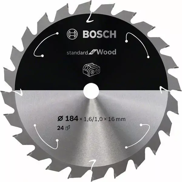 BOSCH 2608837700 Pilový kotouč Standard for Wood pro AKU pily 184×1,6×16mm, 24 Olcsóbb