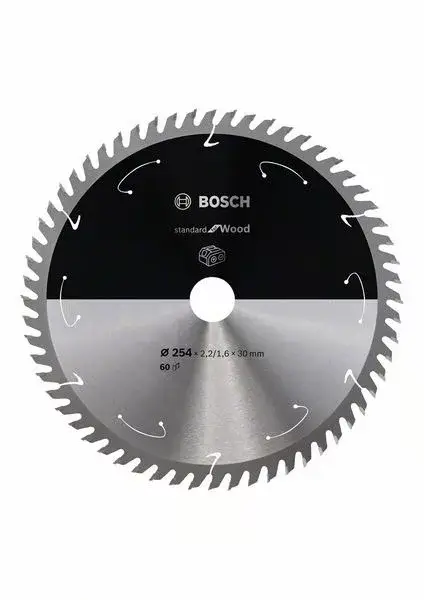 BOSCH 2608837736 Pilový kotouč Standard for Wood pro AKU pily 254×2,2×30mm, 60 Alacsony ár