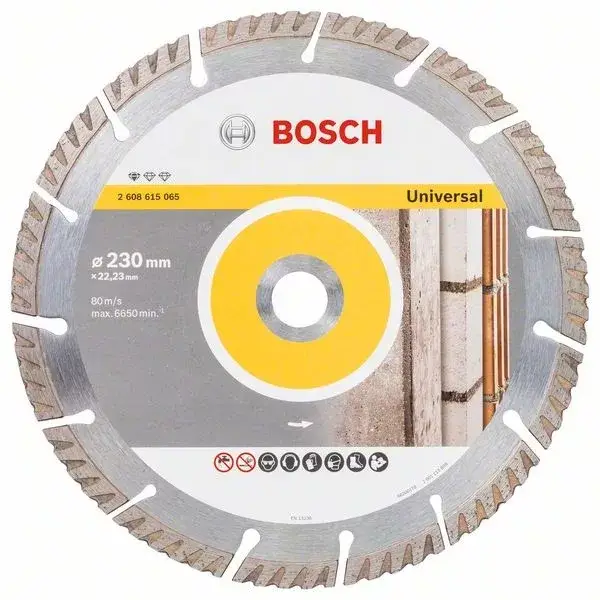 BOSCH 2608615065 Diamantový dělicí kotouč Standard for Universal 230 × 22,23 Gyors kiszállítás