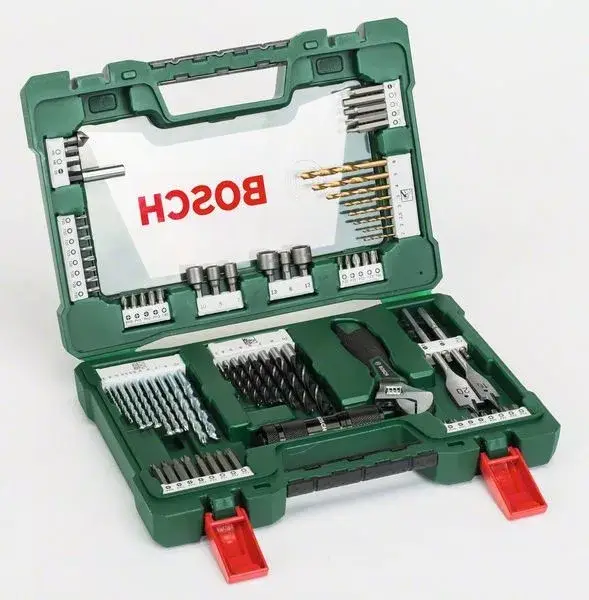 BOSCH 2607017193 83 darabos V-Line TiN fúró- és bitkészlet LED-es zseblámpával Kihagyhatatlan ajánlat