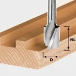 Végkiárusítás FESTOOL 490979 HW spirálélű horonymaró HW Spi S8 D8/25