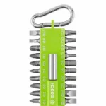 Vásárlói kedvenc BOSCH 2607002823 Karabíneres csavarhúzó készlet (világoszöld), 21 db