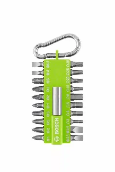 Vásárlói kedvenc BOSCH 2607002823 Karabíneres csavarhúzó készlet (világoszöld), 21 db