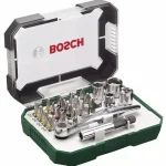 BOSCH 2607017322 26 darabos csavarhúzóhegyek és racsni készlet Gyors kiszállítás
