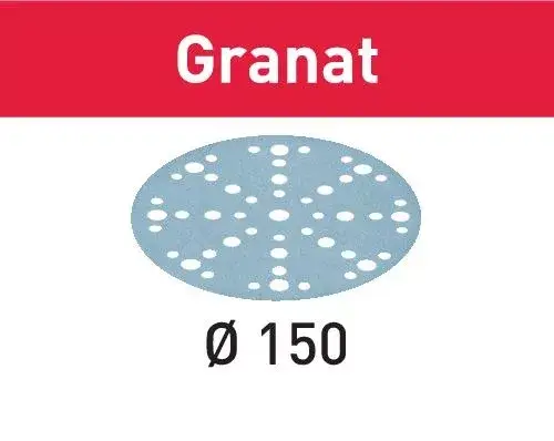 Végkiárusítás FESTOOL 575166 Csiszolópapír STF D150/48 P180 GR/100 Granat