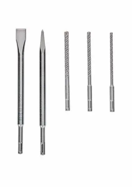 BOSCH 2607017515 5dílná sada SDS plus-5X a sada sekáčů Nézd meg most