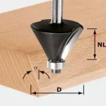 FESTOOL 491132 Élletörés-maró HW S8 D25,7/25,7/15° Biztonságos fizetés