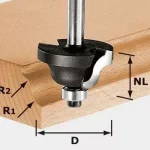 FESTOOL 491029 Kettősrádiusz maró HW S8 D31,7/R4/R4 Kedvezmény
