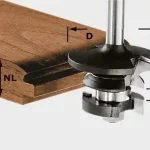 FESTOOL 491130 Kontraprofilmaró, csapos HW S8 D43/21 A/KL Ne maradj le