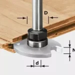 FESTOOL 499803 Marószár kúpos anyával S8 1,5-5 KL16 Korlátozott ajánlat