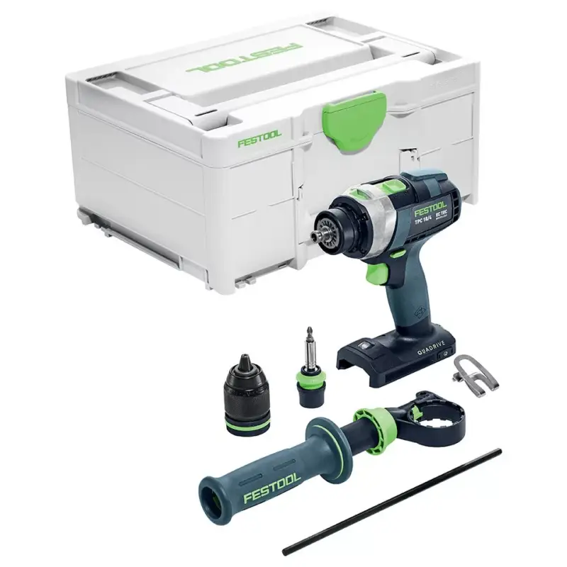 Végkiárusítás FESTOOL 575604 Akkus ütvefúró-csavarbehajtó gép TPC 18/4 I-Basic QUADRIVE