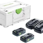 Biztonságos fizetés FESTOOL 577109 Energia-set SYS 18V 2x4,0/TCL 6 DUO